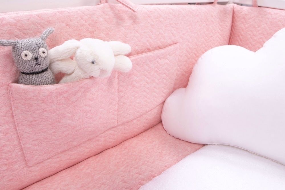 Tour de Parc/Lit Chevron Pink Melange