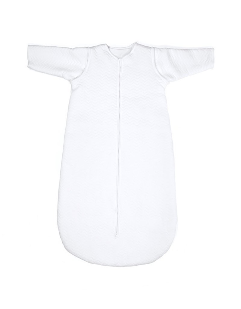 Jersey baby sleeping bag 70cm Chevron White with detachable sleeves