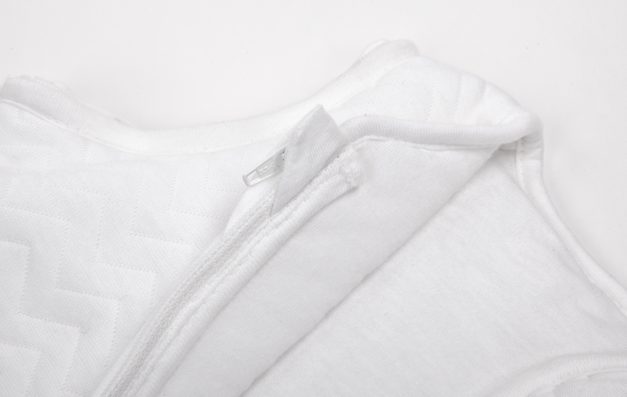 Jersey baby sleeping bag 70cm Summer Chevron White