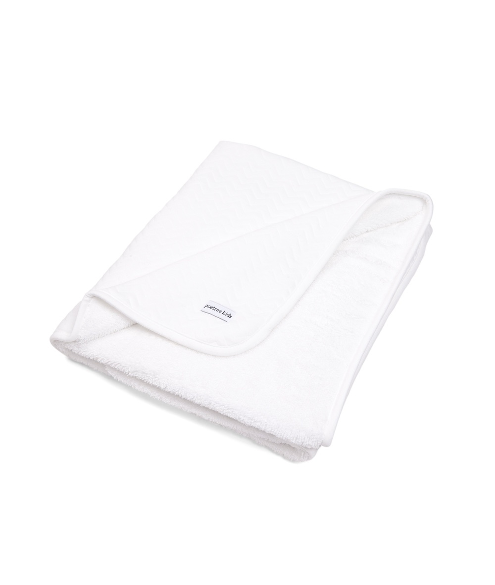 Couverture lit bébé Chevron White