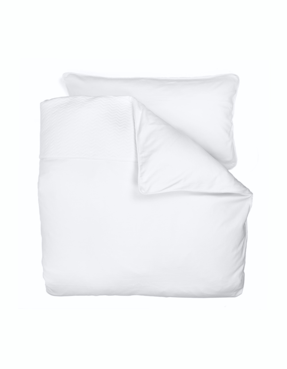 Dekbedovertrek Ledikant (100x135cm) Chevron White