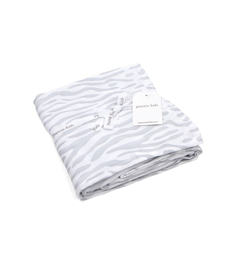 Swaddle doek 120x120cm Zebra print
