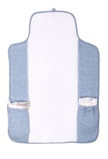 Ensemble-cadeau Chevron Denim Blue avec blanc