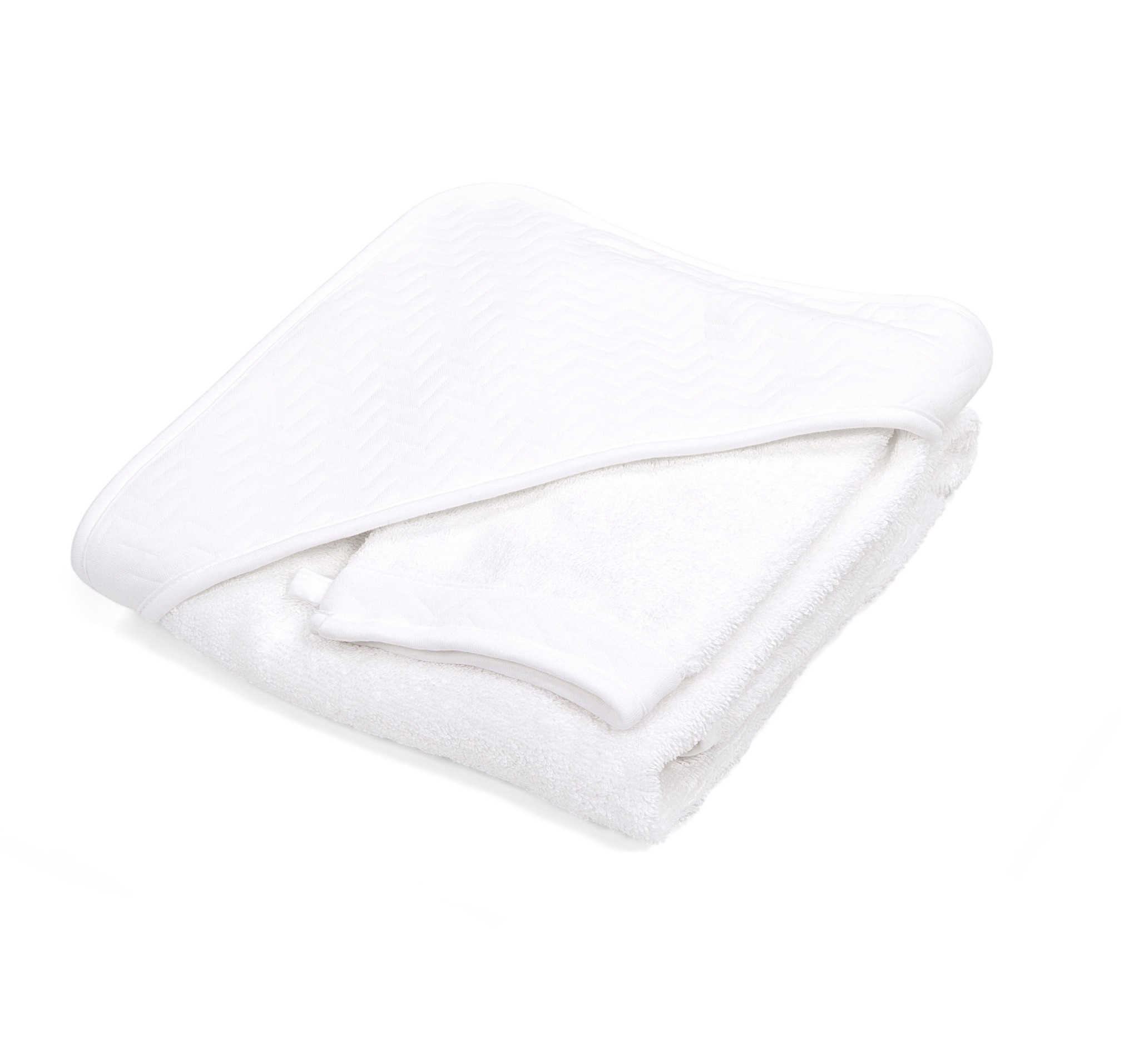 Ensemble-cadeau Chevron White avec blue clair