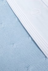 Marbella Couverture bébé berceau de coton Light Blue