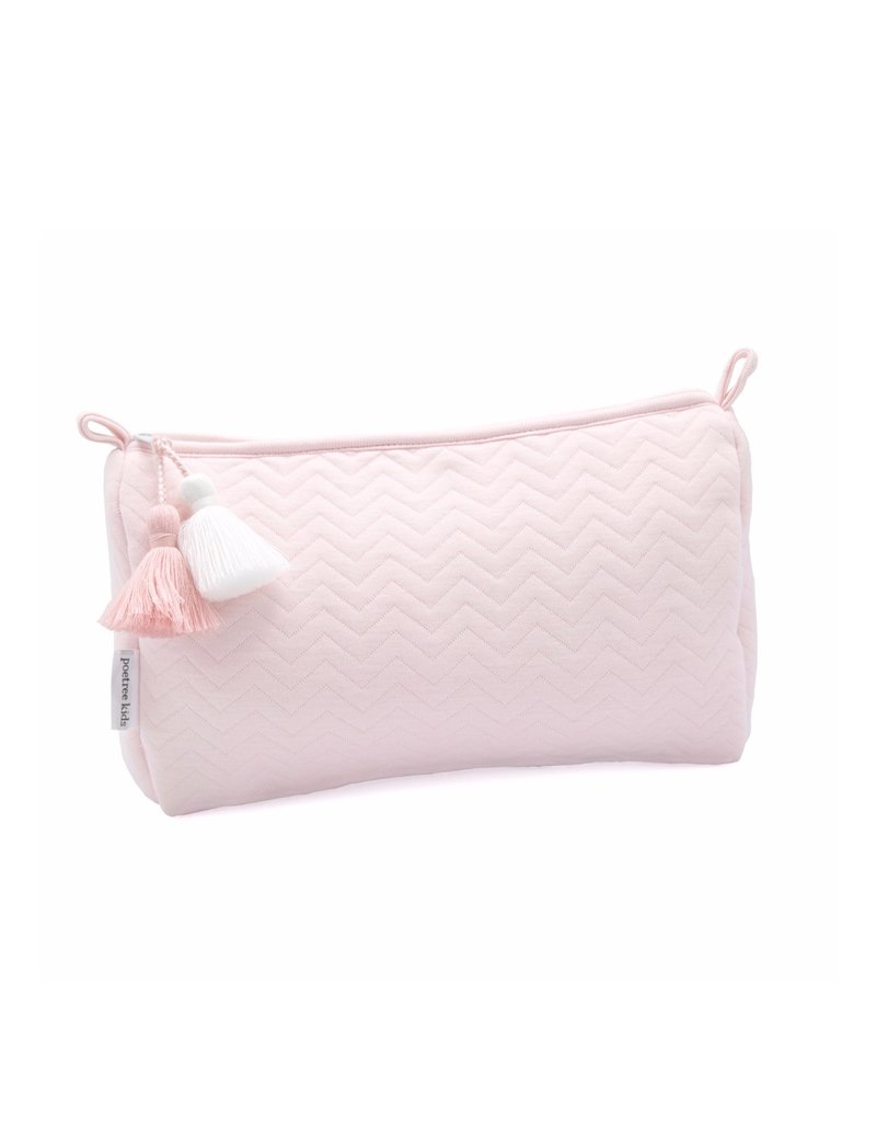 Toiletry bag Chevron Light Pink