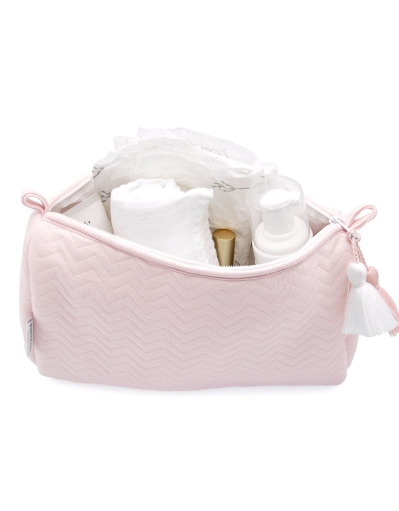 Trousse de toilette Chevron Light Pink