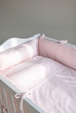 Cot Duvet Cove  & Pillow case Chevron Light Pink