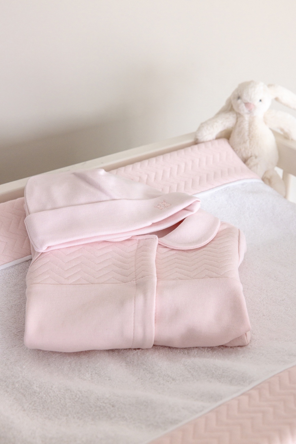 Housse matelas à langer Chevron Light Pink