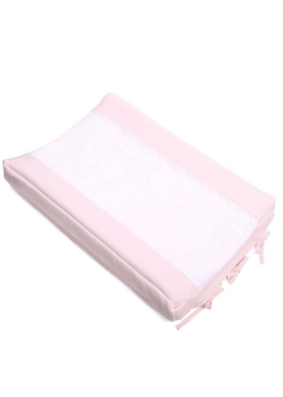 Housse matelas à langer Chevron Light Pink