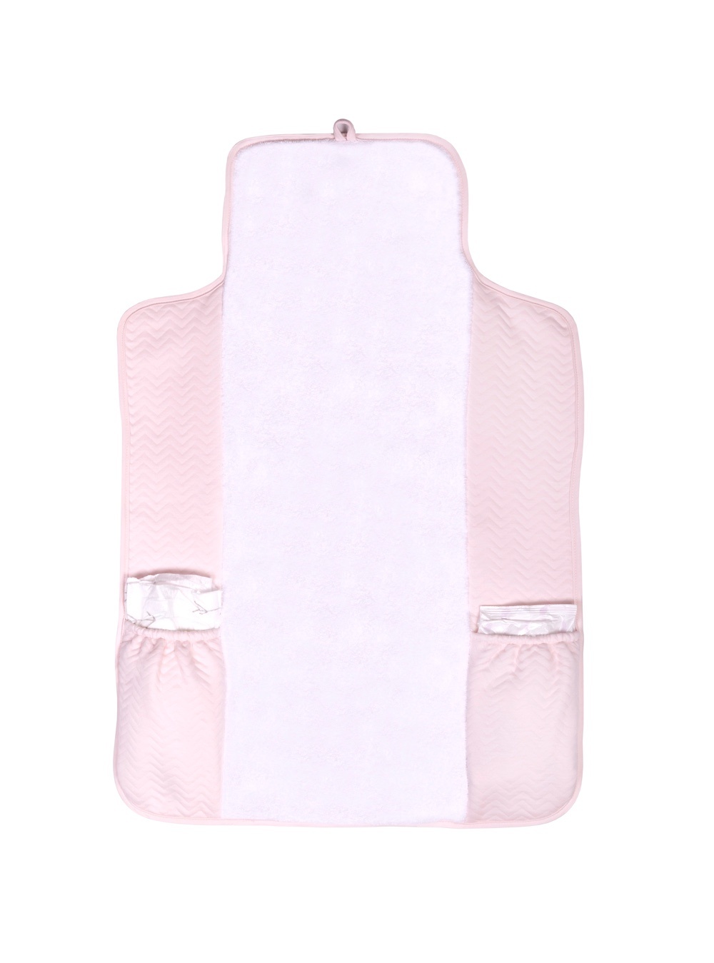 Matelas à langer de voyage Chevron Light Pink