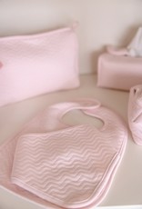 Bavoir Chevron Light Pink