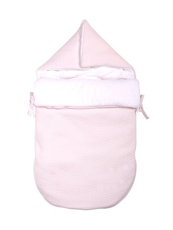 Nid d'ange bébé Chevron Light Pink