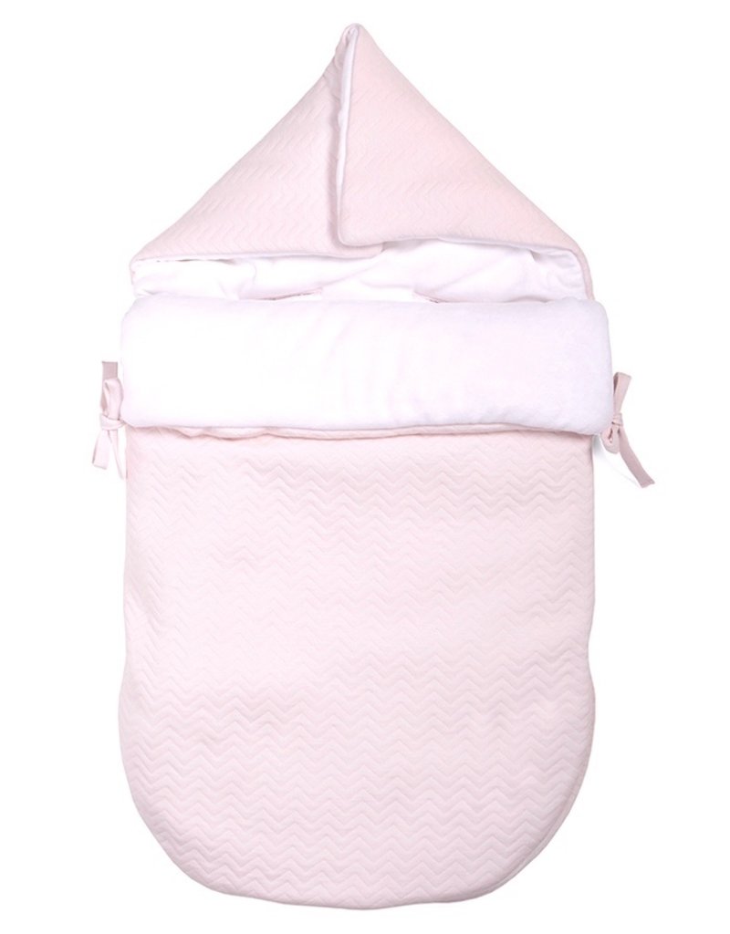 Housse de matelas à langer Chevron Light Pink - Poetree Kids