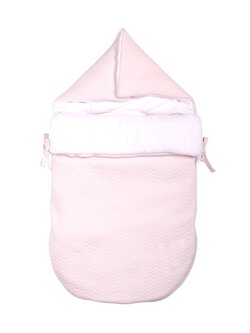 Voetenzak 5 punts gordel Chevron Light Pink