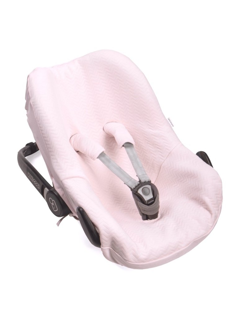 Housse pour siège auto Chevron Light Pink