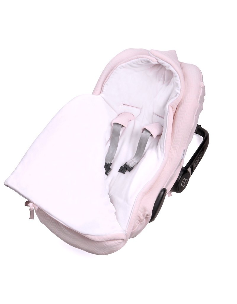 Car seat cover Chevron Light Pink