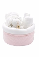 Care basket Chevron Light Pink