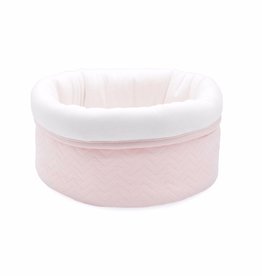 Care basket Chevron Light Pink