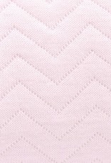 Sac de couchage bébé en jersey 70cm Chevron Light Pink avec manches détachables