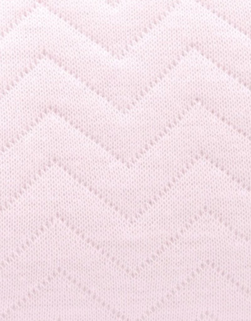 Sac de couchage bébé en jersey 70cm Chevron Light Pink avec manches détachables