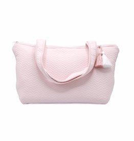 Nursery bag Chevron Light Pink