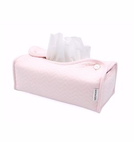 Tissue box hoes Chevron Light Pink