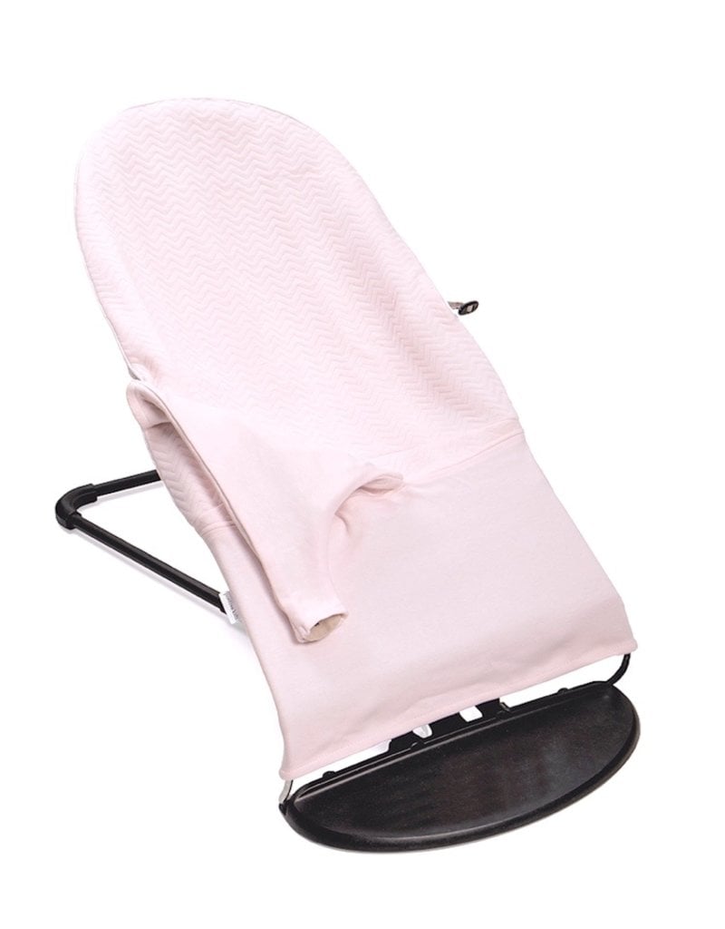 Housse de protection pour transat bébé Babybjörn Chevron Light Pink