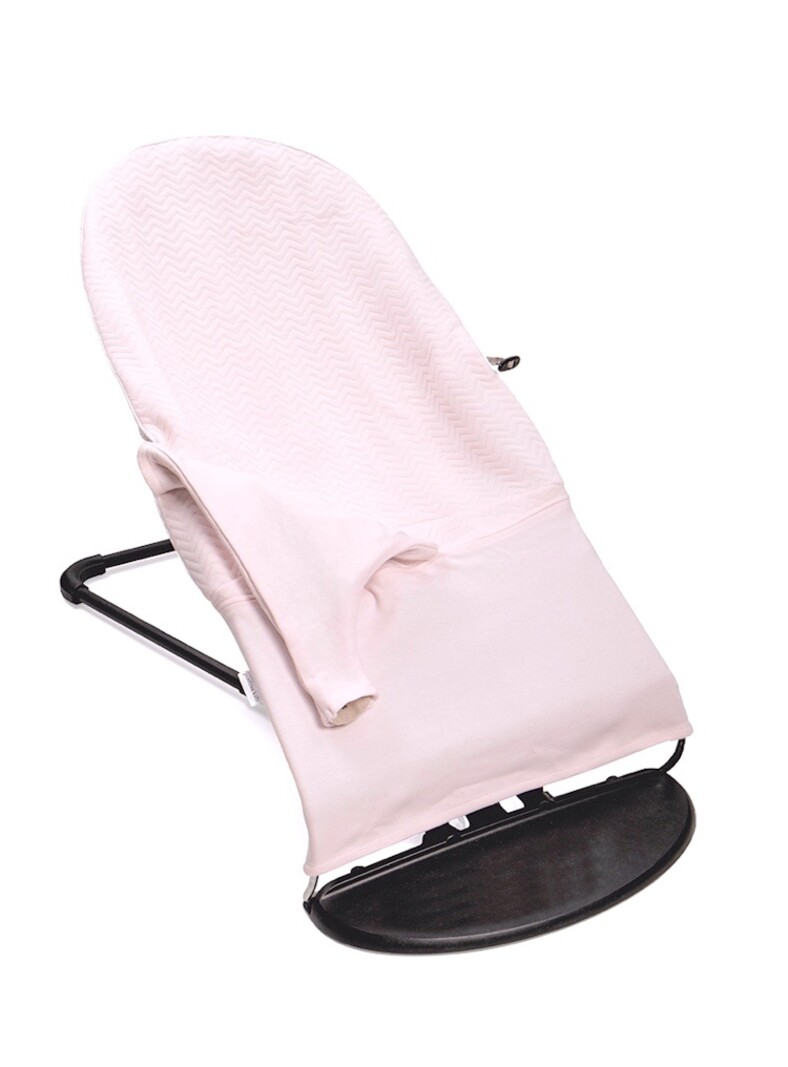 Protective cover for the Babybjörn bouncer Chevron Light Pink
