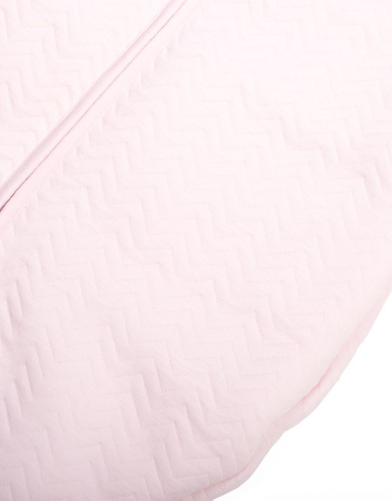 Sac de couchage bébé en jersey 70cm Chevron Light Pink avec manches détachables