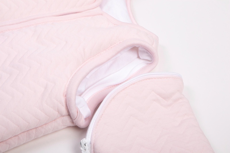 Jersey baby sleeping bag 90cm with detachable sleeves