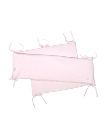Cot/Playpen bumper Chevron Light Pink