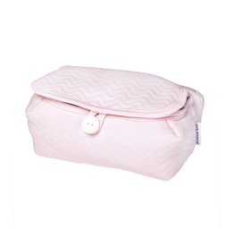 Housse de lingettes pour bébé Chevron Light Pink