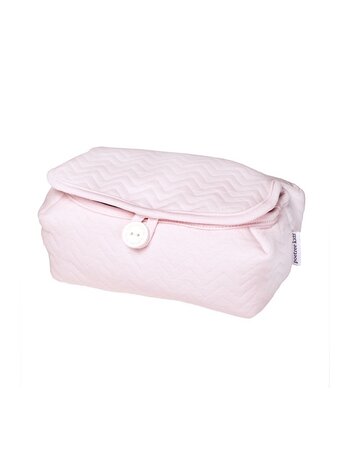 Housse de lingettes pour bébé Chevron Light Pink