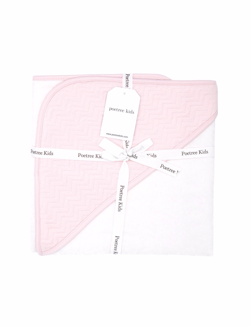 Couverture enveloppante Chevron Light Pink