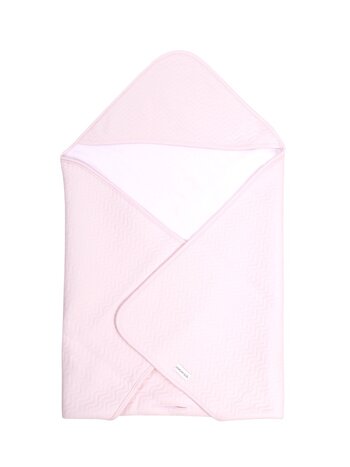 Couverture enveloppante Chevron Light Pink