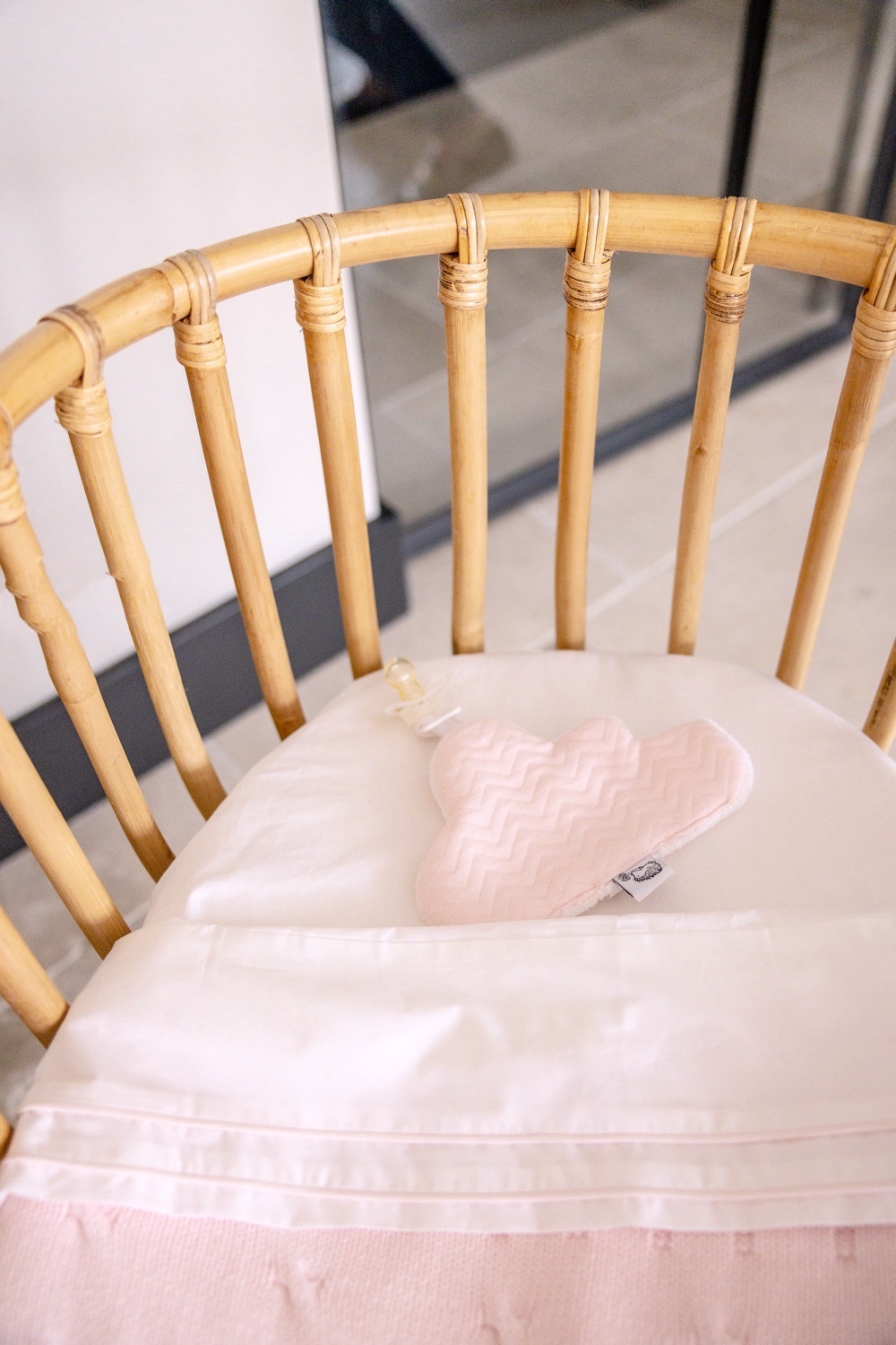 Wiegdeken gevoerd 80x100cm Chamonix Pink