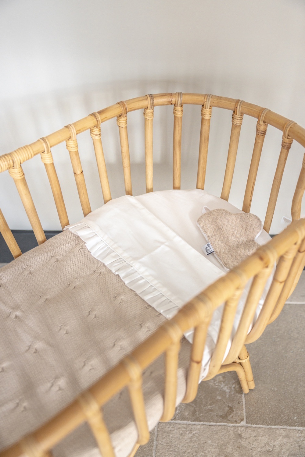 Marbella Crib blanket Camel 80x100cm