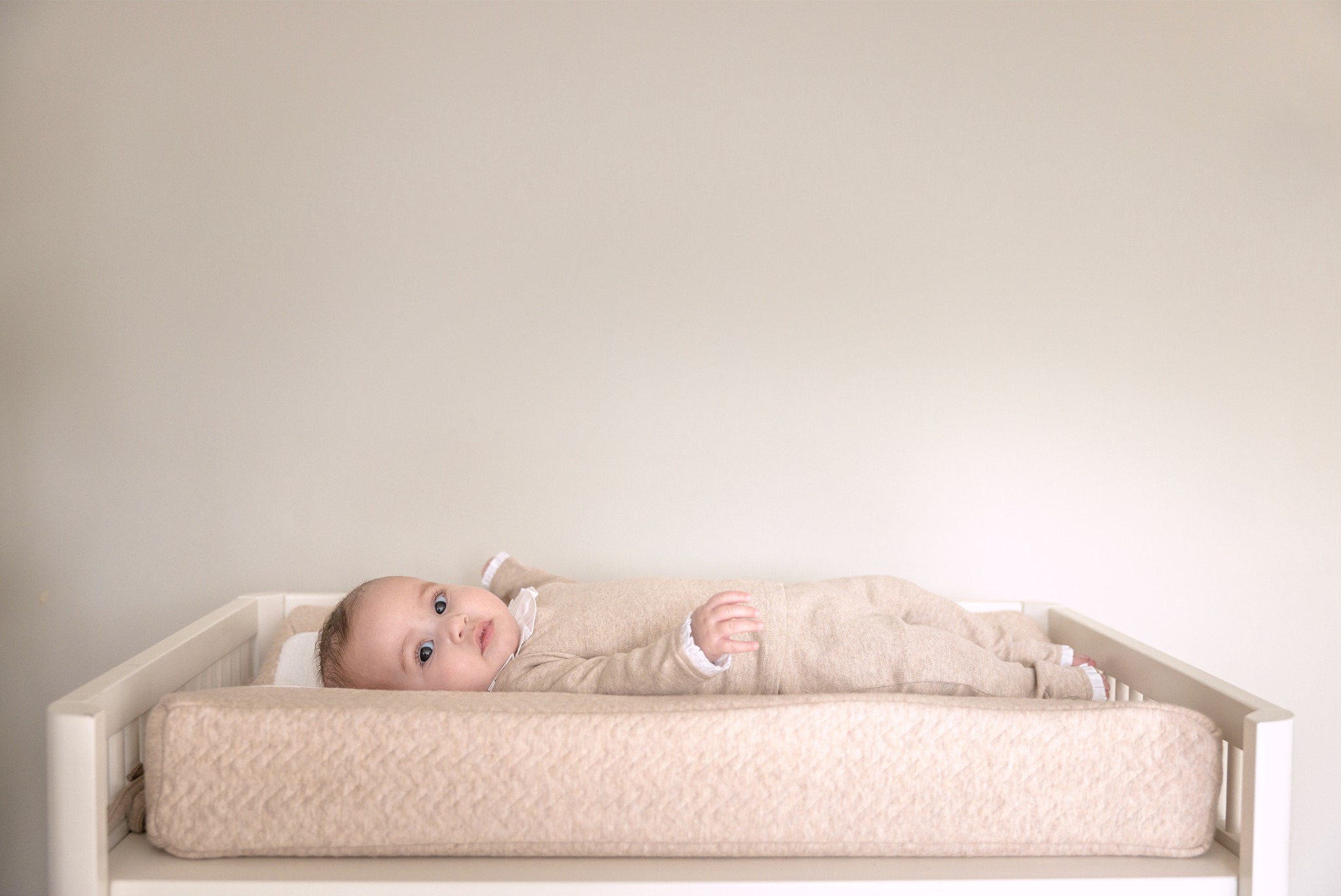 Aankleedkussenhoes Chevron Light Camel