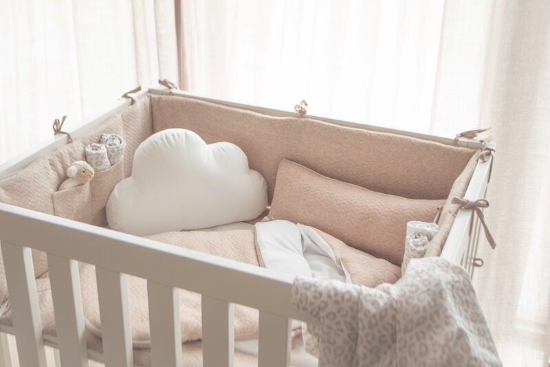 3 Linges en coton Blanc imprimé léopard Camel