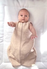 Jersey baby sleeping bag 70cm Summer Chevron Light Camel