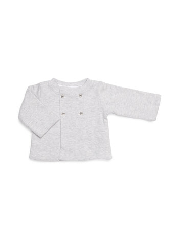Baby vestje/jasje Licht grijs melange