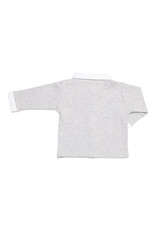 Ensemble bébé 2 pièces chemise  gris chiné avec pantalon blanc