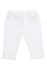 2 - Piece baby set grey melange shirt with white pants