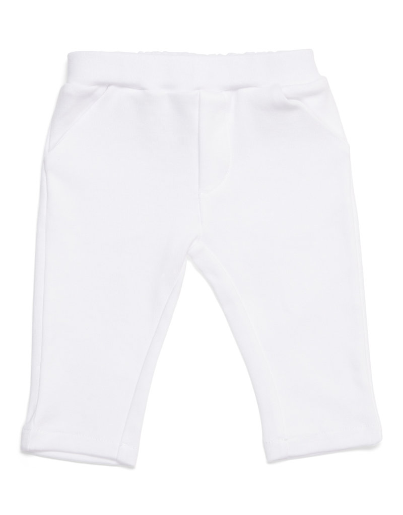 Ensemble bébé 2 pièces chemise  gris chiné avec pantalon blanc