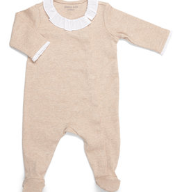 Baby suit ruffle collar Light Camel