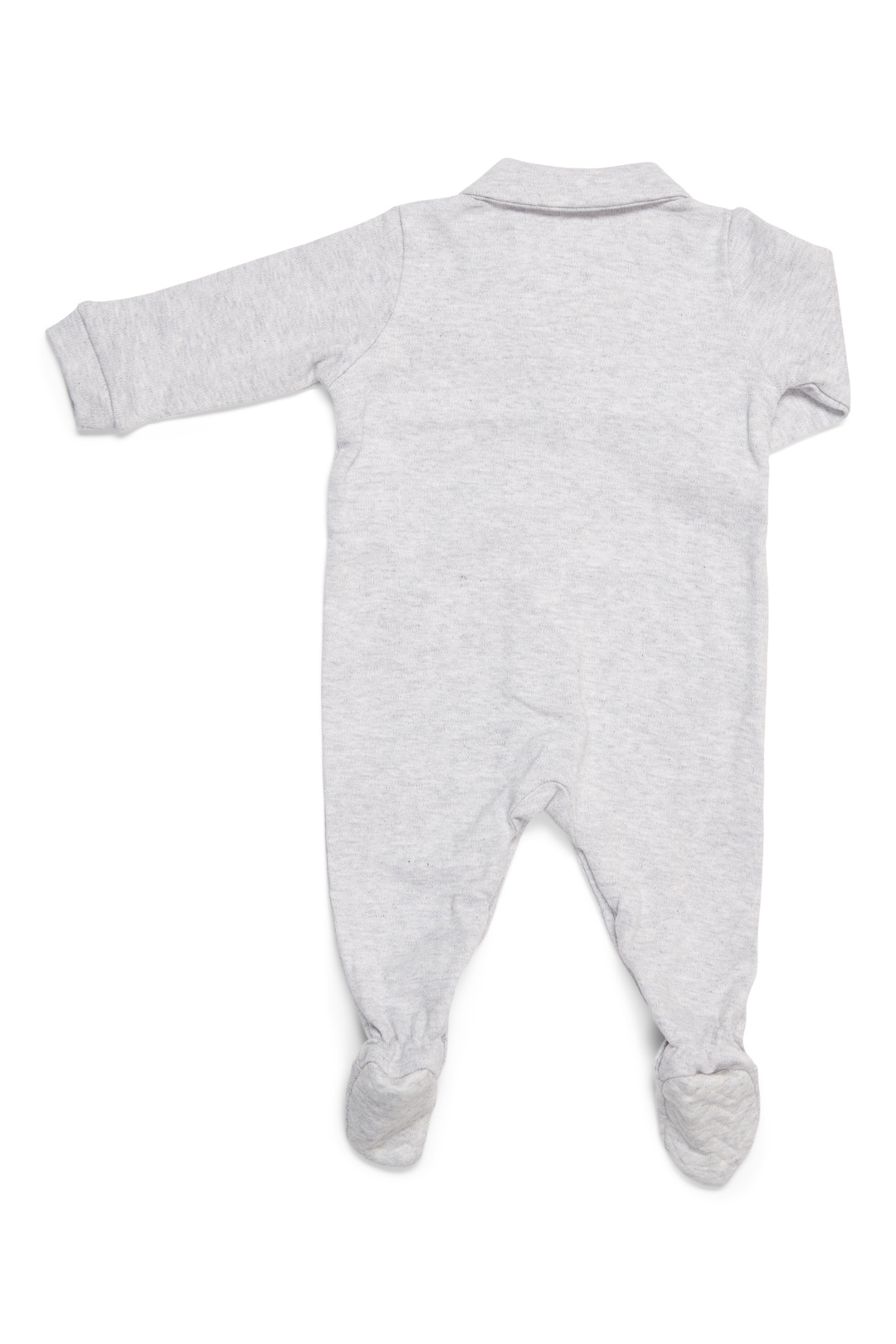 Baby Suit Chevron Light Grey Melange