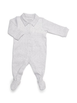 Baby suit Chevron Light Grey Melange