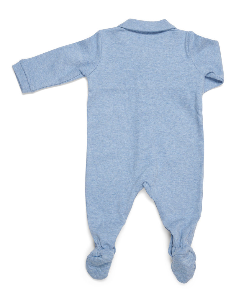 Baby Suit Chevron Denim Blue