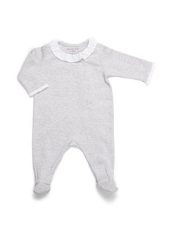 Babypakje ruffle kraagje Light Grey Melange